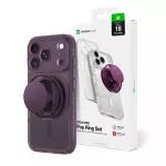 AmazingThing Titan Pro Pop Lens telefono dėklas su stovu ir MagSafe palaikymu iPhone 18 Pro Max violetinis