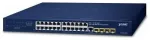 Switch Planet PLANET IPv4/IPv6, 24 portų valdomas L2/L4 Gigabit Ethernet jungiklis (10/100/1000) 1U Blue