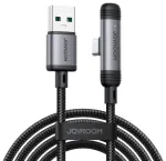 Joyroom USB - Type-C EnjoyX Series 90 laipsnių kampo laidas A56, 3A, 480mb/s, 1.2m, Black (S-A56)