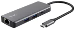 Trust 24968 USB-C centrmezgls 1000 Mbit/s USB 2.0, 0,2 m / sudraba