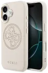 &bdquo;Guess&ldquo; perforuotas 4G telefono dėklas su &bdquo;MagSafe&ldquo; palaikymu, skirtas &bdquo;iPhone 17&ldquo;, rožinis
