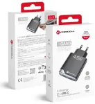 Forcell F-Energy Ultra Slim kelioninis įkroviklis | 45W | PD, QC, GaN | USB-C | juodas