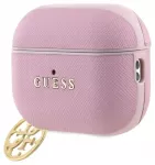 Guess Saffiano 4G Charm Case for AirPods Pro 2 Pink