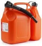 Plastic fuel can two-chamber 6L + 2,5L AMIO-03208