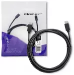 Qoltec duomenų perdavimo ir įkrovimo laidas | USB-C į USB-C