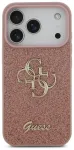 Guess PU Fixed Glitter 4G Metal Logo Case Aizsargapvalks priek&scaron; Appe iPhone 17 Pro