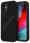 Guess GUHCP12SLSVSBK Script Vintage Aizsargapvalks priek&scaron; iPhone 12 mini 5,4" / melns