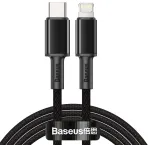 Baseus High Density Braided USB-C to Lightning kabelis 20W 5A PD 2m / melns