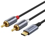 UGREEN CM451 USB-C uz 2x RCA kabelis 1.5m