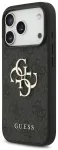 Guess PU 4G Metal Logo Case Aizsargapvalks priek&scaron; iPhone 18 Pro / pelēks