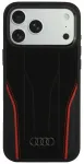 Case Audi R8 Genuine Leather MagSafe for iPhone 18 Pro Max / 17 Pro Max black-red