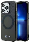 BMW BMHMP13XHGPK Aizsargapvalks priek&scaron; iPhone 13 Pro Max 6.7" / pelēks Pattern MagSafe