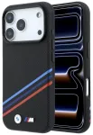 BMW M Quadrille Case Kevlar Print, Tricolor Lines & Metal Logo MagSafe Aizsargapvalks priek&scaron; iPhone 18 Pro / 17 Pro
