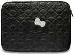 Hello Kitty Sleeve HKCSZPEKHBPK 14" juodas/black Zip PU Quilted Bows