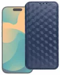 Cubic Book knyginio tipo telefono dėklas Samsung Galaxy A17 4G (A175) mėlynas