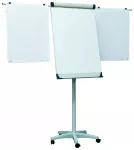 Konferencinis stovas 2x3, Mobilechart TF02, 74x100cm, su ratukais, &scaron;oninėmis juostomis, aliuminio rėmu
