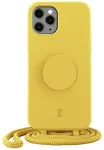 Dėklas JE PopGrip, skirtas iPhone 11 Pro 5,8", geltonas / rabbit's paw 30052 (Just Elegance)