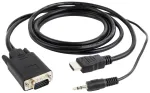 Gembird HDMI + 3.5mm VGA Kabeļa adapteris 3m