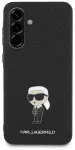 Karl Lagerfeld Fixed Glitter Ikonik Logo Metal Pin Case Aizsargapvalks priek&scaron; Samsung Galaxy A56 5G