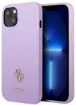 Guess GUHCP13SPS4MU Saffiano 4G Small Metal Logo Aizsargapvalks priek&scaron; iPhone 13 mini 5,4" / violets
