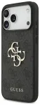 Guess PU 4G Metal Logo Case Aizsargapvalks priek&scaron; iPhone 18 Pro Max / pelēks