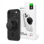 AmazingThing Titan Pro Pop Lens telefono dėklas su stovu ir MagSafe palaikymu iPhone 18 Pro Max juodas