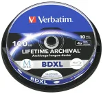 Disc BD-XL Verbatim M-Disc 100GB 4X     Inkjet Printable 10pcs 43850