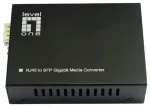 Optinio pluo&scaron;to keitiklis LevelOne LevelOne Konverter GVT-2015 10/100/1000T>RJ45 į SFP 60W sw