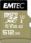 Atminties kortelė Emtec Speedin Pro MicroSDXC 512 GB Class 10 UHS-I/U3 A2 V30 (ECMSDM512GXC10SP)