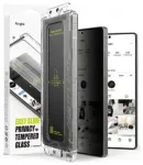 Ringke Galaxy S25 Ultra ekrano apsauga Premium Easy Slide privatumo grūdintas stiklas 9H su montavimo įrankiu (2 vnt.) Transparent