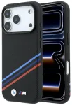 BMW M Quadrille Case Kevlar Print, Tricolor Lines & Metal Logo, MagSafe Aizsargapvalks priek&scaron; iPhone 18 Pro Max / 17
