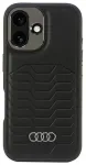Audi Synthetic Leather MagSafe iPhone 16 6.1" czarny|black hardcase AU-TPUPCMIP16-GT|D3-BK