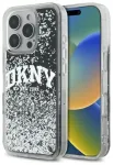 DKNY DKHCP16LLBNAEK iPhone 16 Pro 6.3"    czarny|black hardcase Liquid Glitter Arch Logo