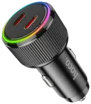 HOCO NZ14B automobilinis įkroviklis | 30W | PD, QC | USB-C | juodas