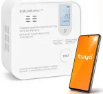 Qoltec Certified wireless Carbon monoxide (CO) sensor with battery | CO detector | TUYA | Wi-Fi | sensor service life 10-years | 85dB alarm | LED