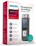 Philips DVT6115 Balss ierakstītājs 8GB atmiņas / USB / atmiņas kar&scaron;u slots