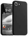 Mercury Semi-Silicone telefono dėklas, skirtas iPhone 16e, juodas, su MagSafe