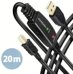 AXAGON ADR-220B USB 2.0 A-M -> B-M act 20m cabl