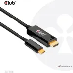 Club3D HDMI kabelis A -> USB-C aktyvus 4K60Hz 1,8m pakuotėje