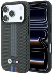 BMW M Quadrille Kevlar Tricolor Print Lines MagSafe case Aizsargapvalks priek&scaron; iPhone 18 Pro / 17 Pro / antracīts