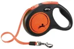 Inertia leash for dogs - Trixie Flexi NEON, tape leash, M: 5 m.