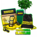 Orangutan Slackline 15m su medžių apsauga ir treniruočių juosta