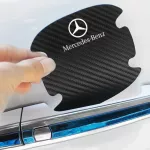 Automobilio ženkliukai nuo įbrėžimų - Mercedes-Benz / Juoda / Priekinių durelių (4 vnt.)