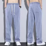 Vyri&scaron;kos laisvalaikio kelnės - Mėlyna / 3XL