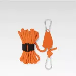 StrongLine&trade; vėjui atsparus lynas su skriemulio reguliavimu - Orandžinė ( 2 vnt.) / L (6MM X 5M)