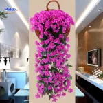 Orchidėjų kaskadas dekoracija - Tamsiai rožinė