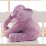Pagalvė - dramblys vaikams - Violetinė / 45cm