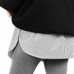Mar&scaron;kinių prailginimo imitacija - sijonas - Dryžuota (juoda ir balta) / 2XL