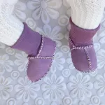 &Scaron;ilti kūdikių batukai - Violetinė / 0-6 mėn.