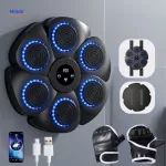 BoxPro&trade; I&scaron;manusis bokso treniruoklis visiems - Juodos spalvos + puspir&scaron;tės bokso pir&scaron;tinės
